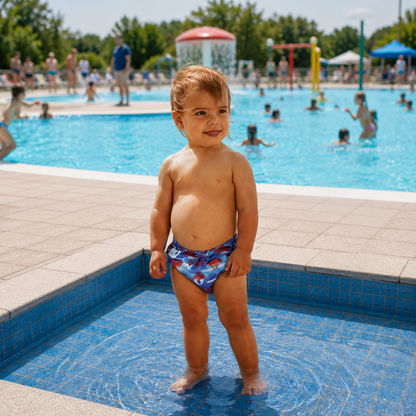 Couche piscine bébé lavable — 8 à 25 kg (S au 2XL)